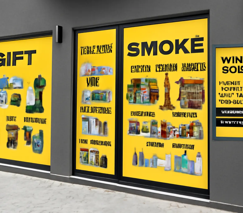  Shop Window Graphic Stickers